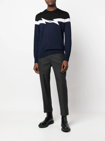 Neil Barrett side buckle-detail tailored trousers outlook