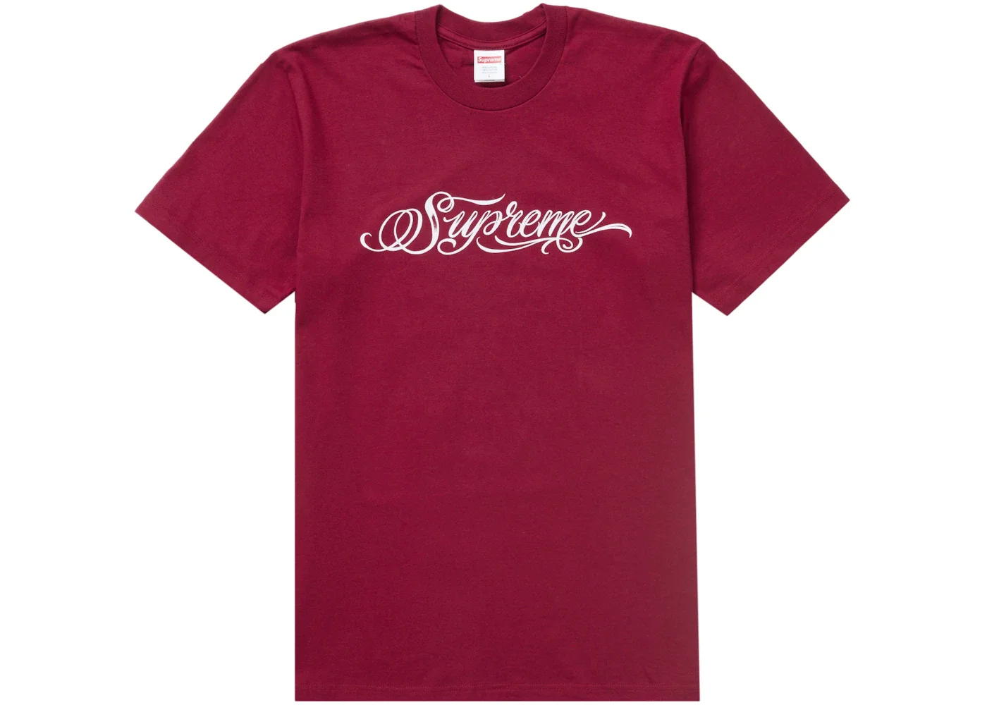 Supreme Script Tee Cardinal - 1