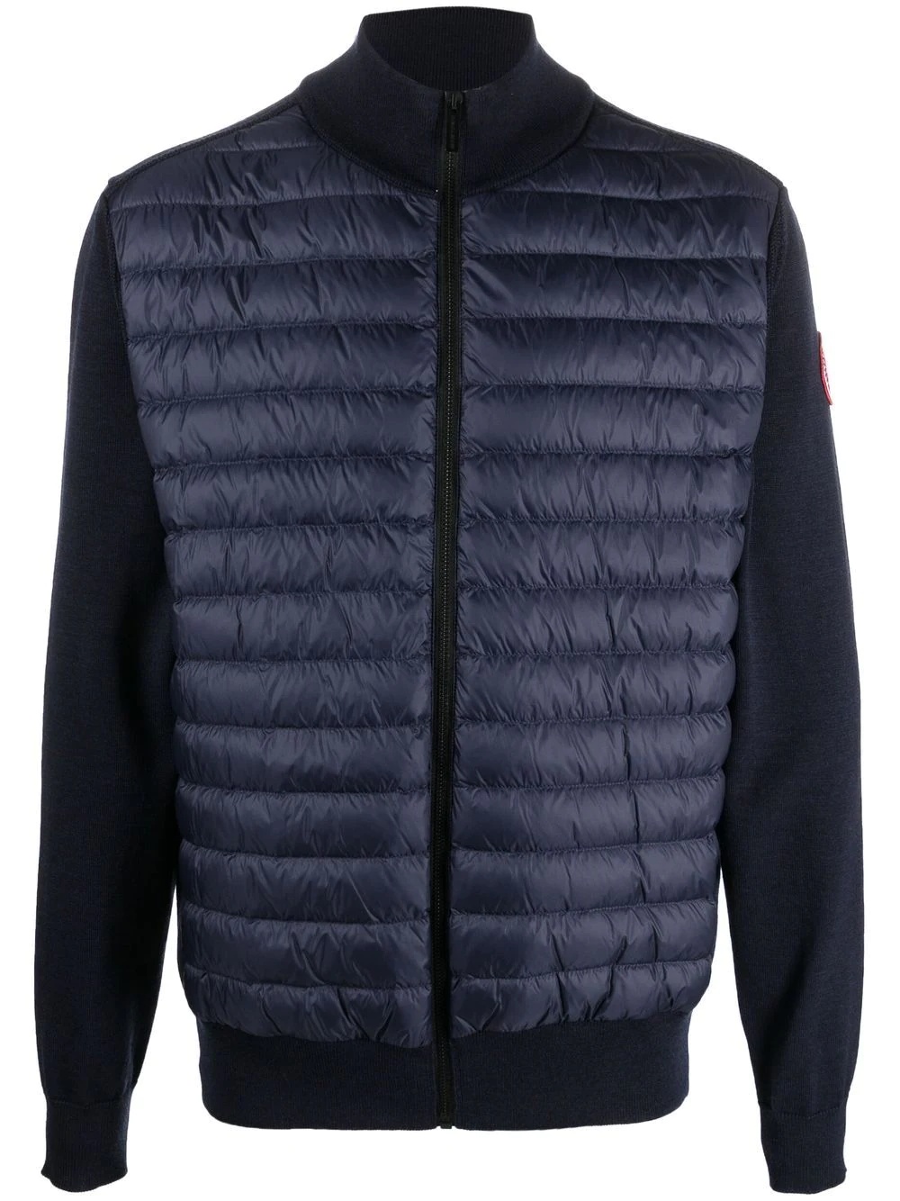 zipped padded jacket - 1