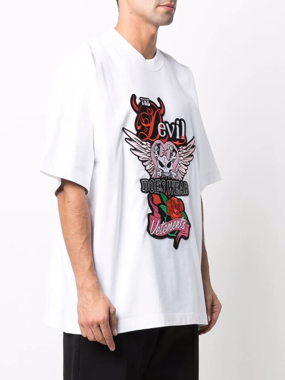 devil slogan T-shirt - 4