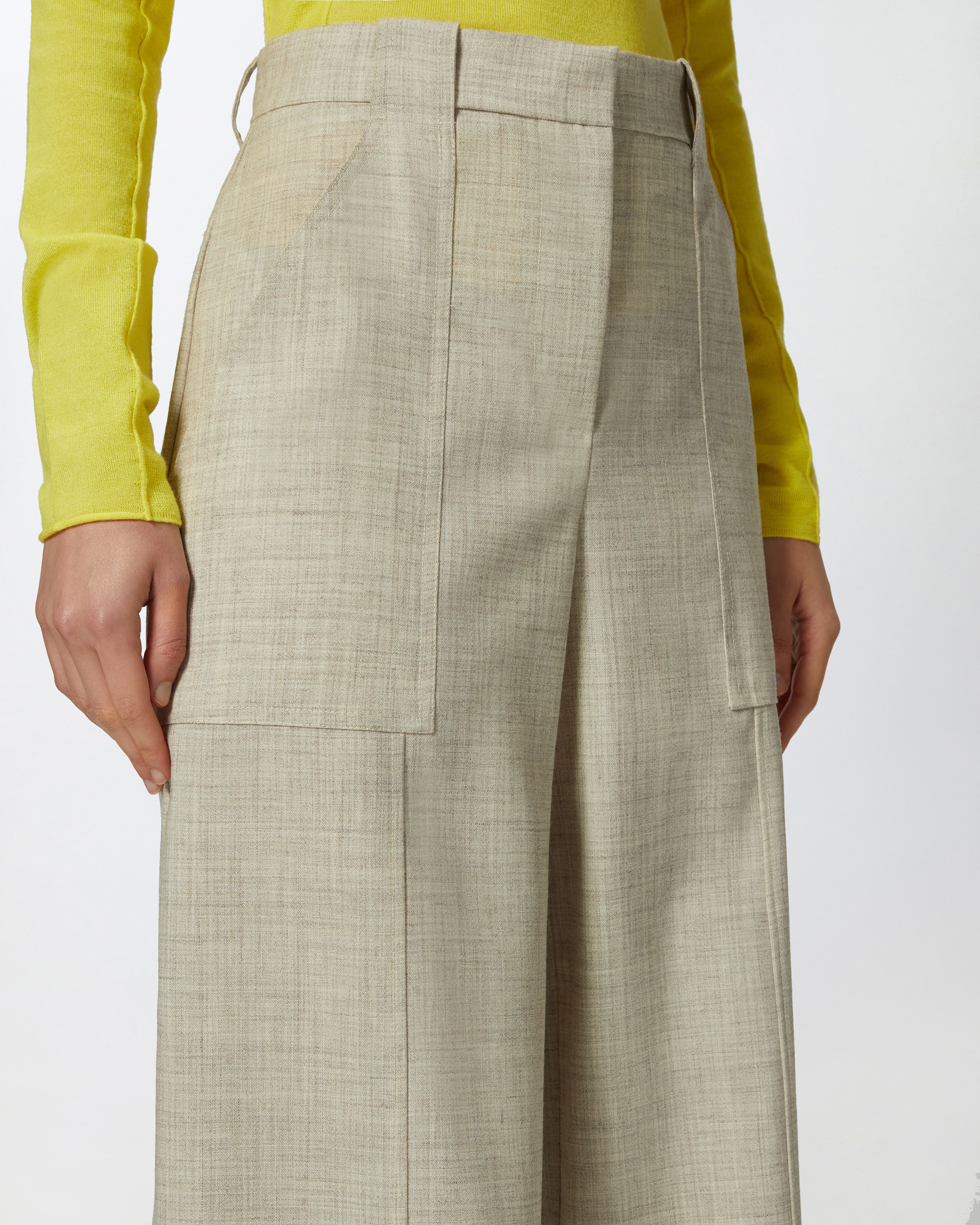 WIDE-LEG TROUSERS WITH UTILITY POCKETS - 5