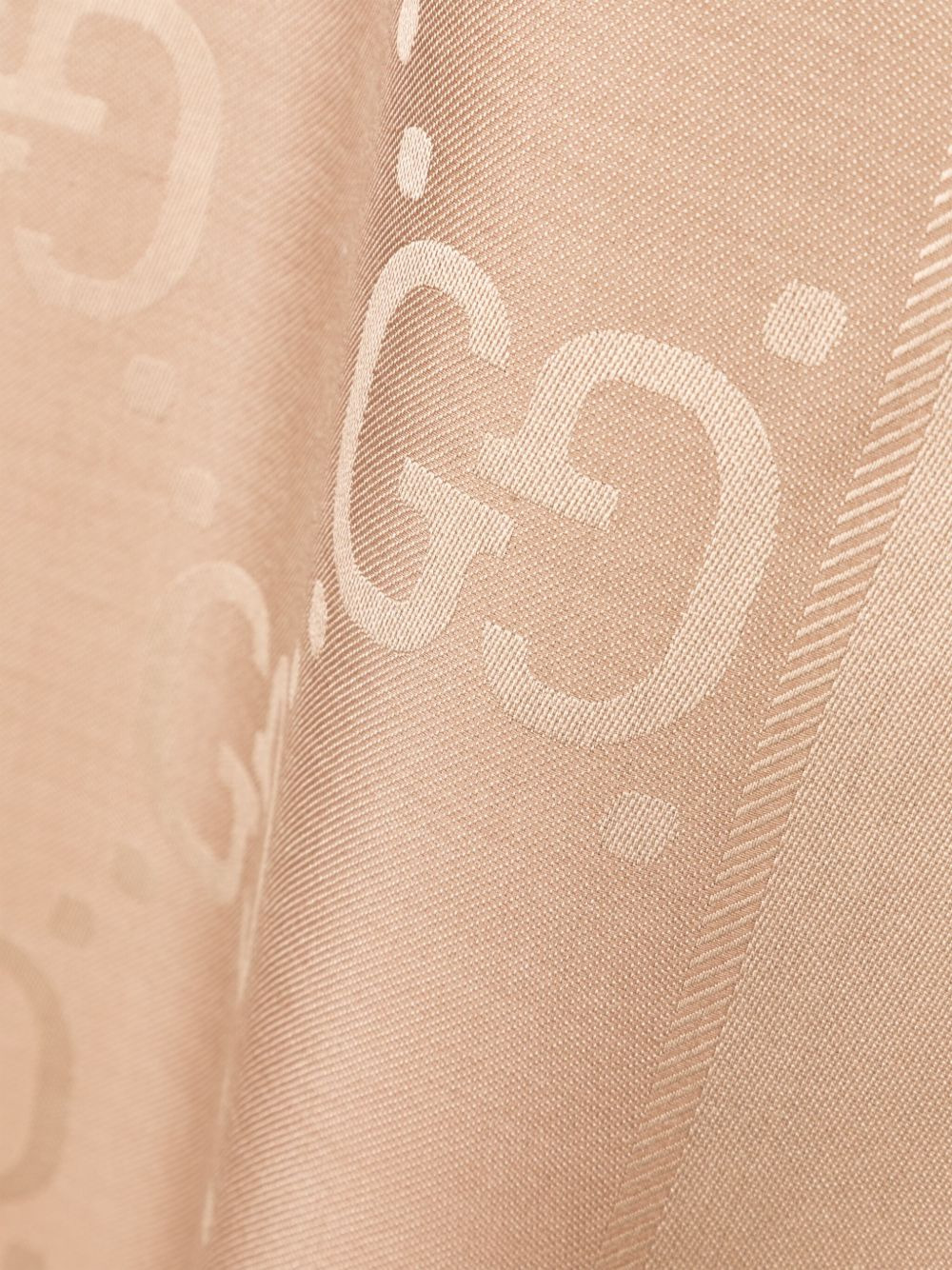 GG jacquard wool silk shawl - 3