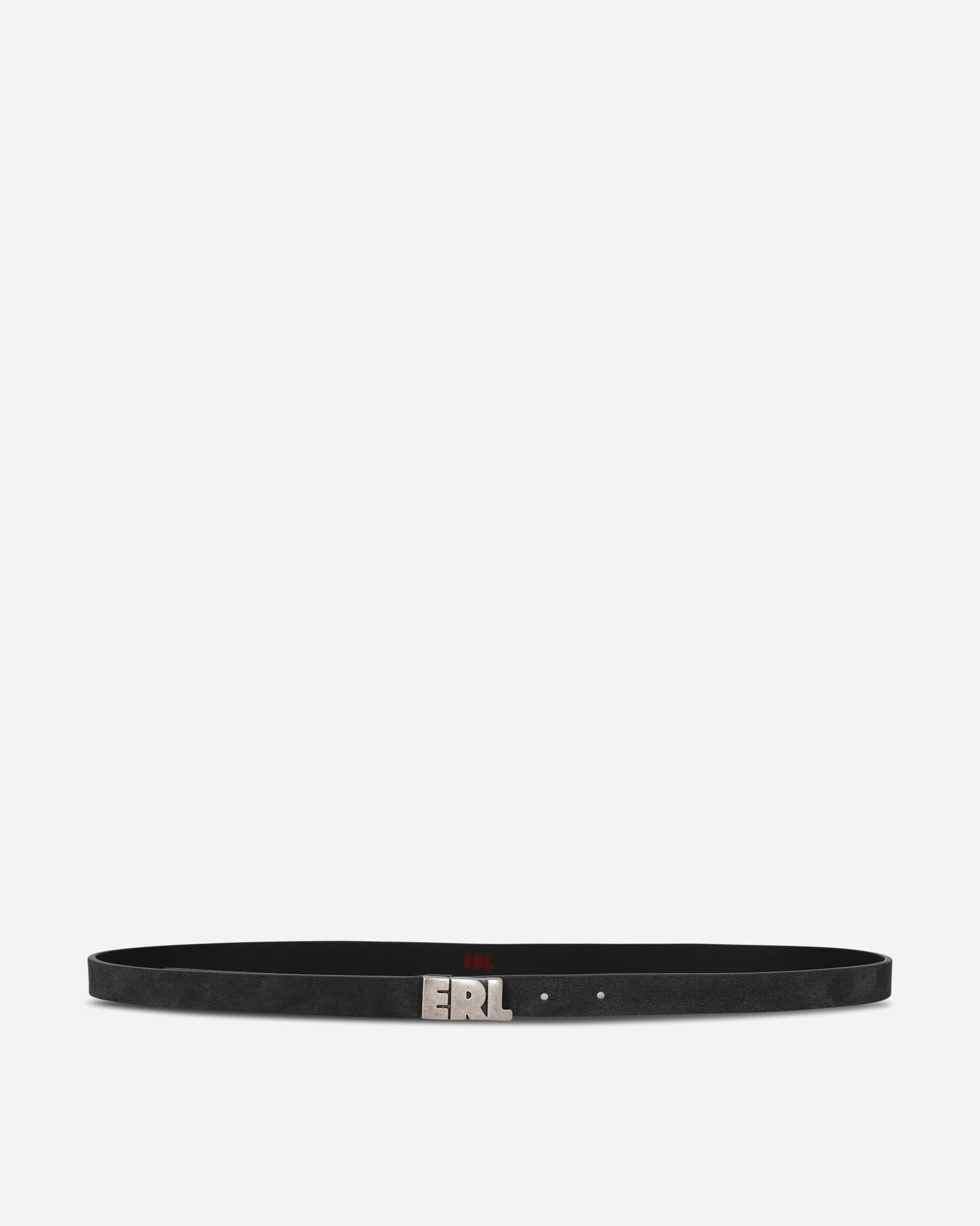 Suede Skinny Belt Black - 1