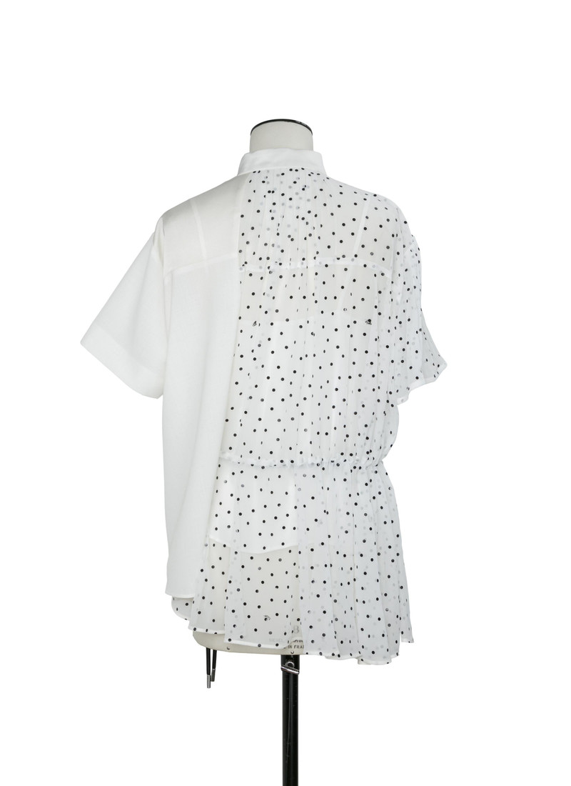 Wool Suiting x Polka Dot Blouse 4