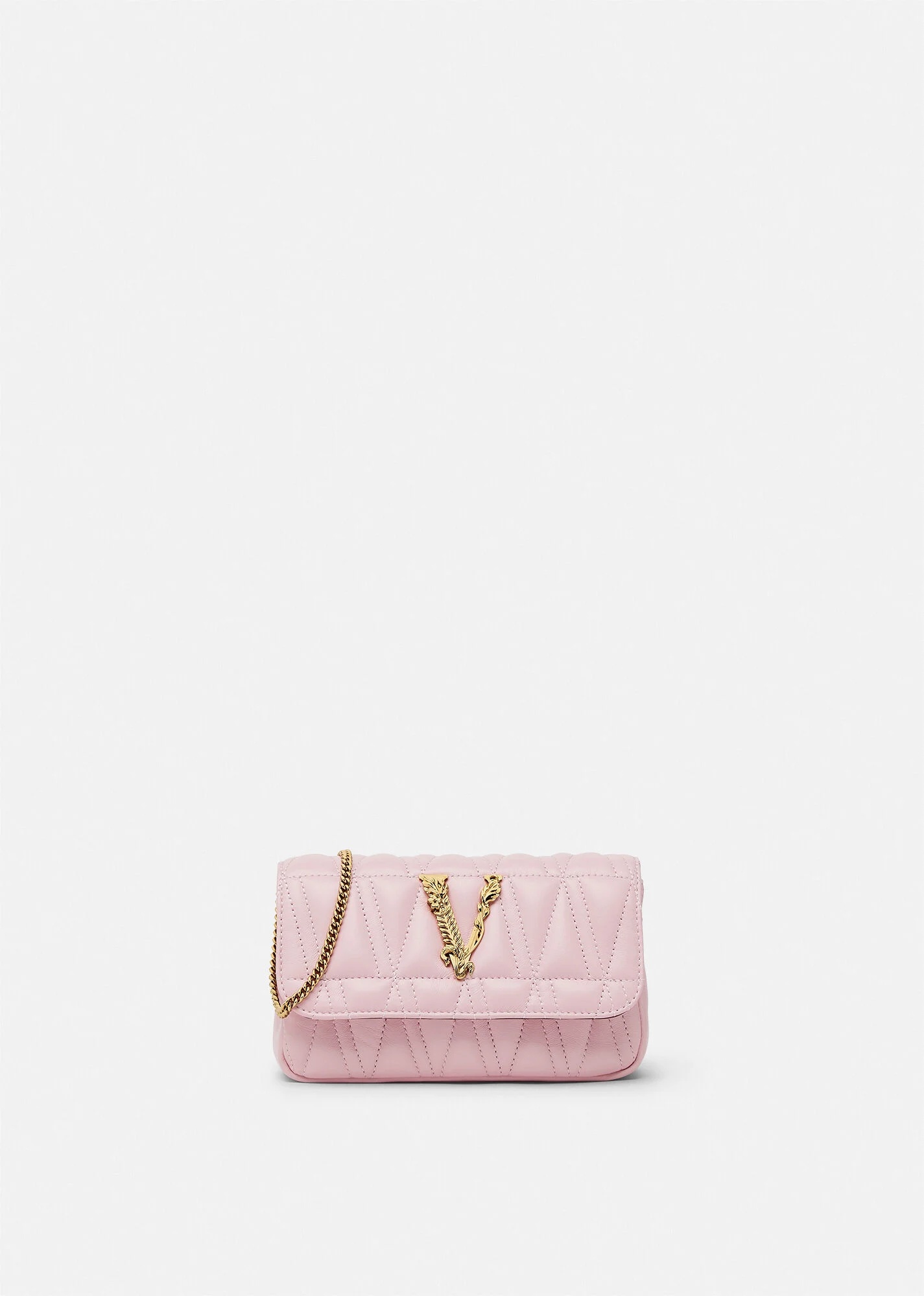 Virtus Quilted Leather Evening Bag - 1