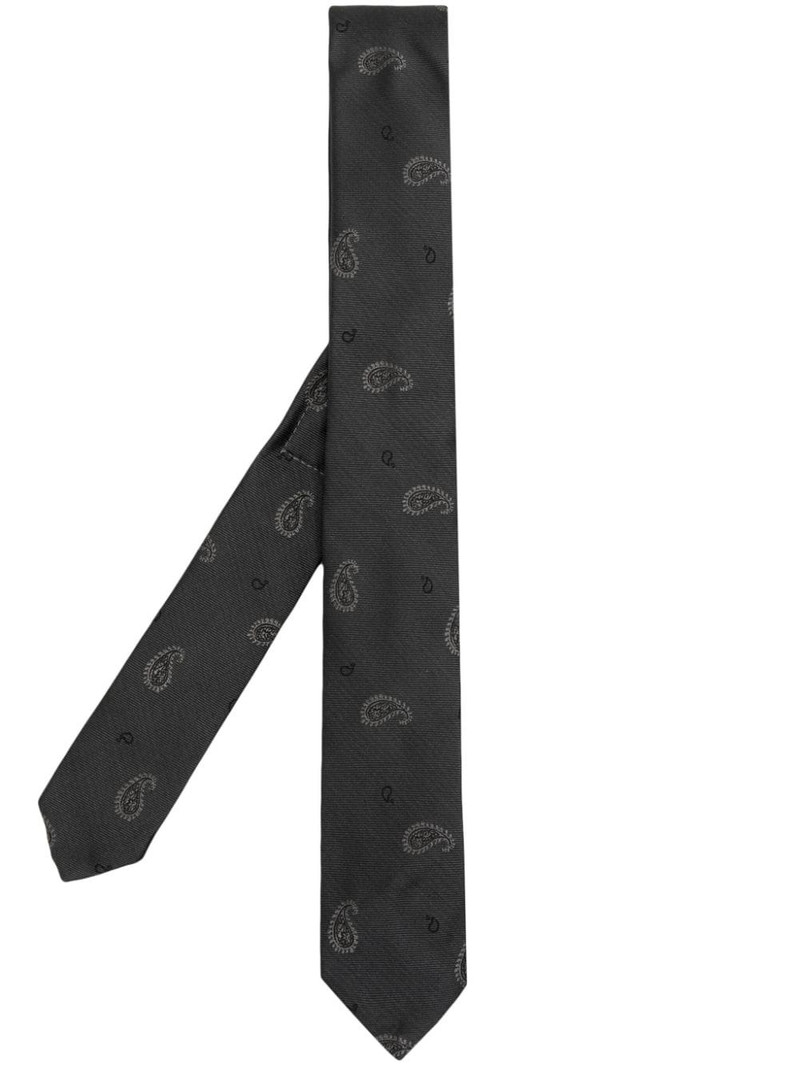 paisley-jacquard silk tie 1