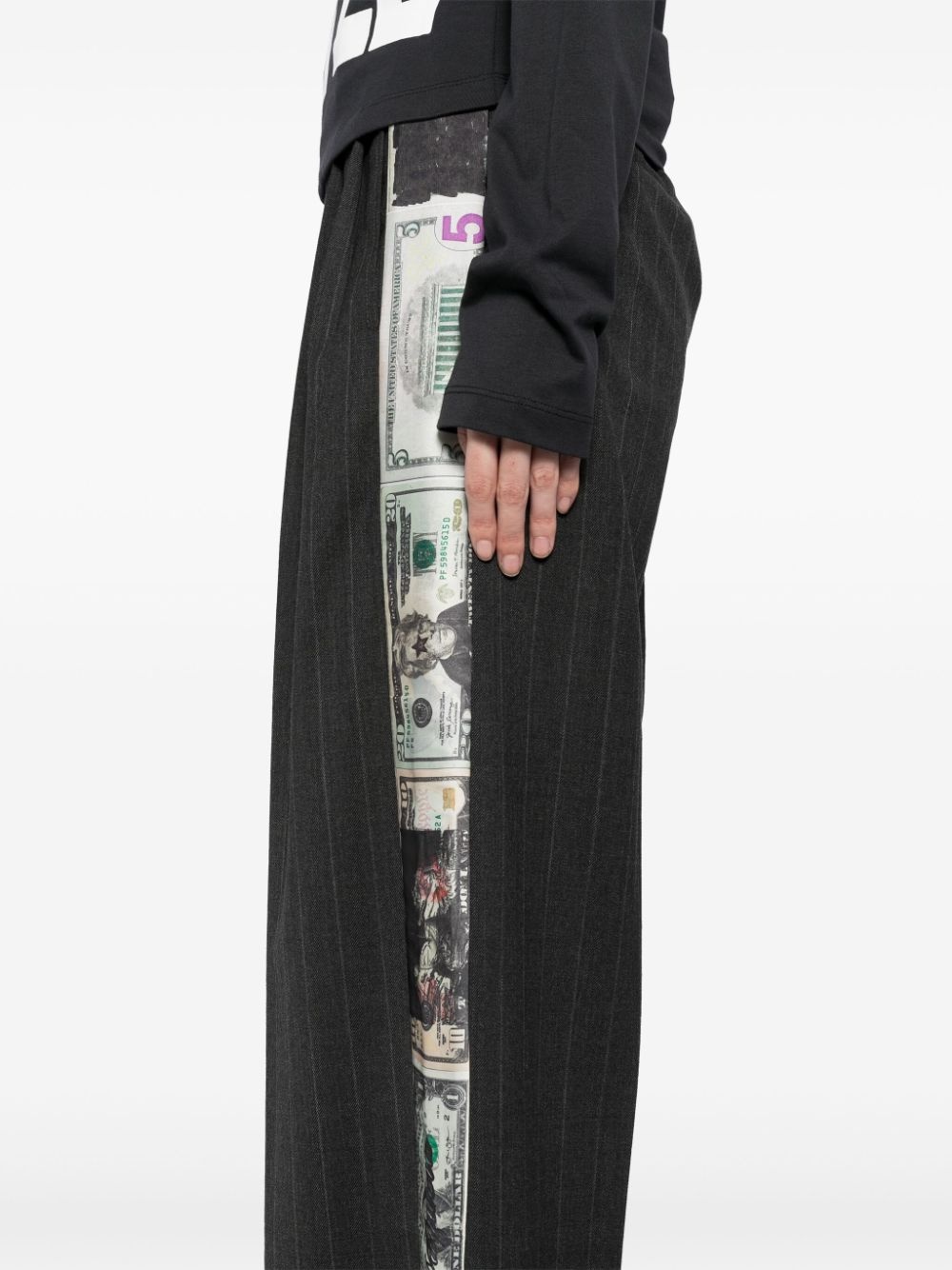 dollar-print trousers - 5