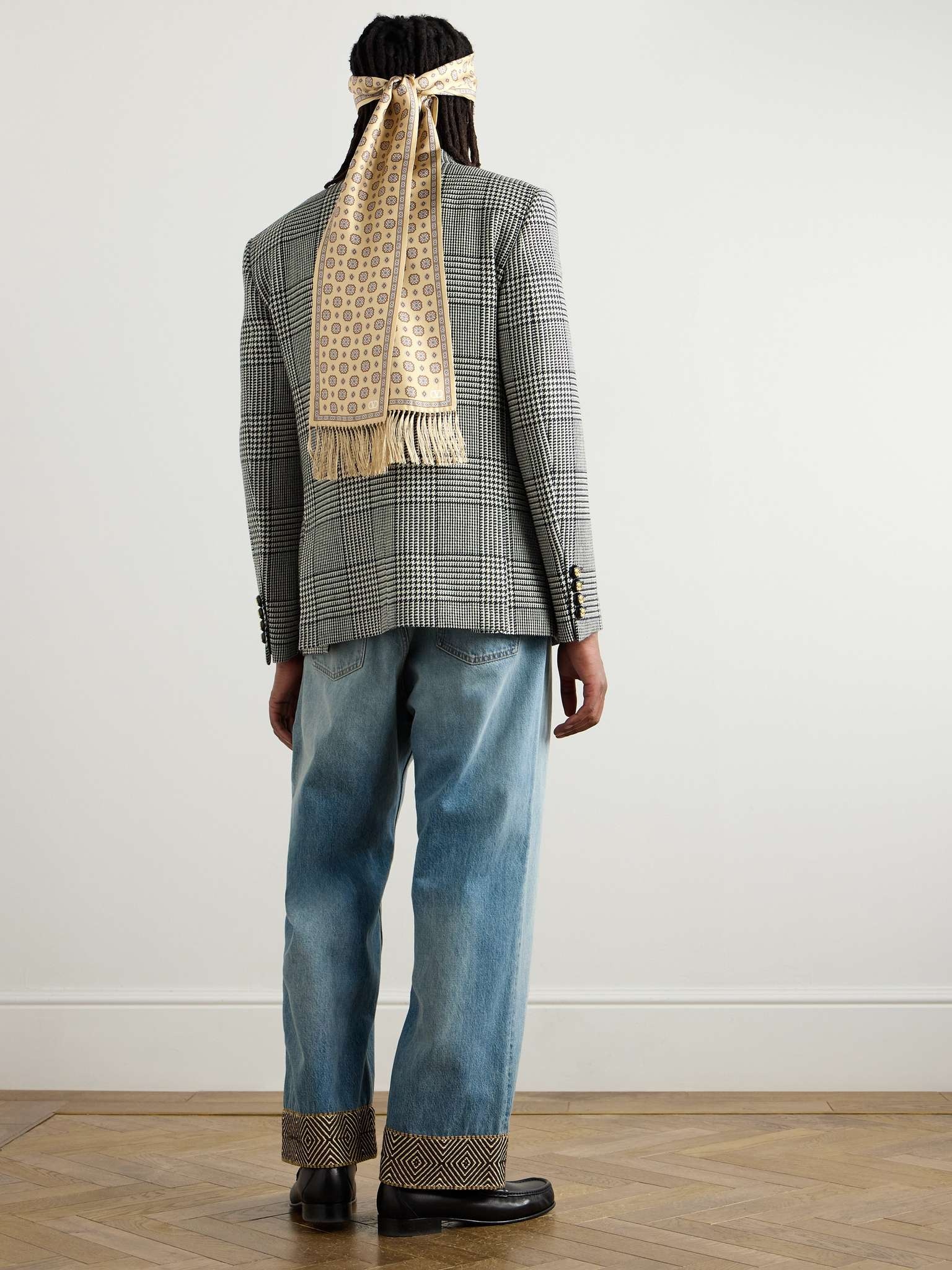 Tasselled Printed Silk-Twill Scarf - 3