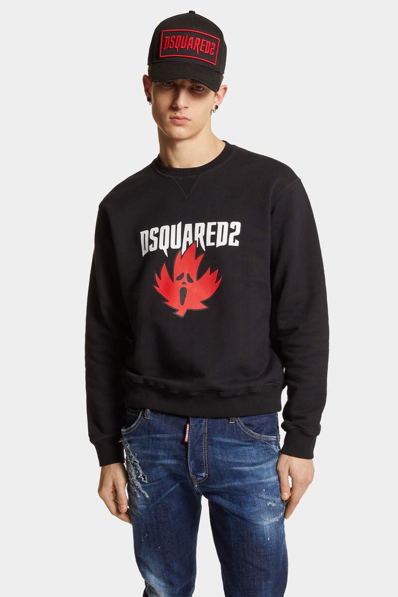 HORROR MAPLE LEAF COOL FIT CREWNECK SWEATSHIRT - 3