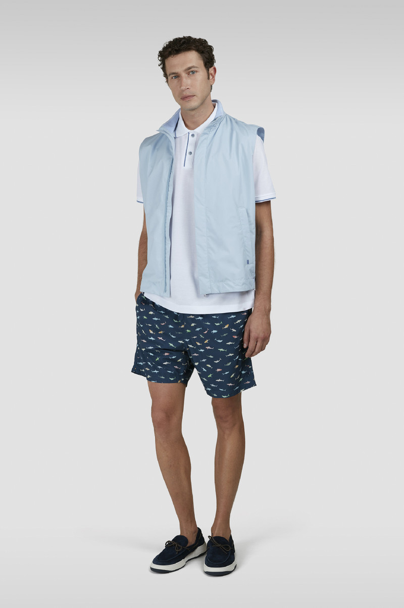 Paul & Shark SWIM SHORTS WITH MULTICOLOR SHARK PRINT outlook