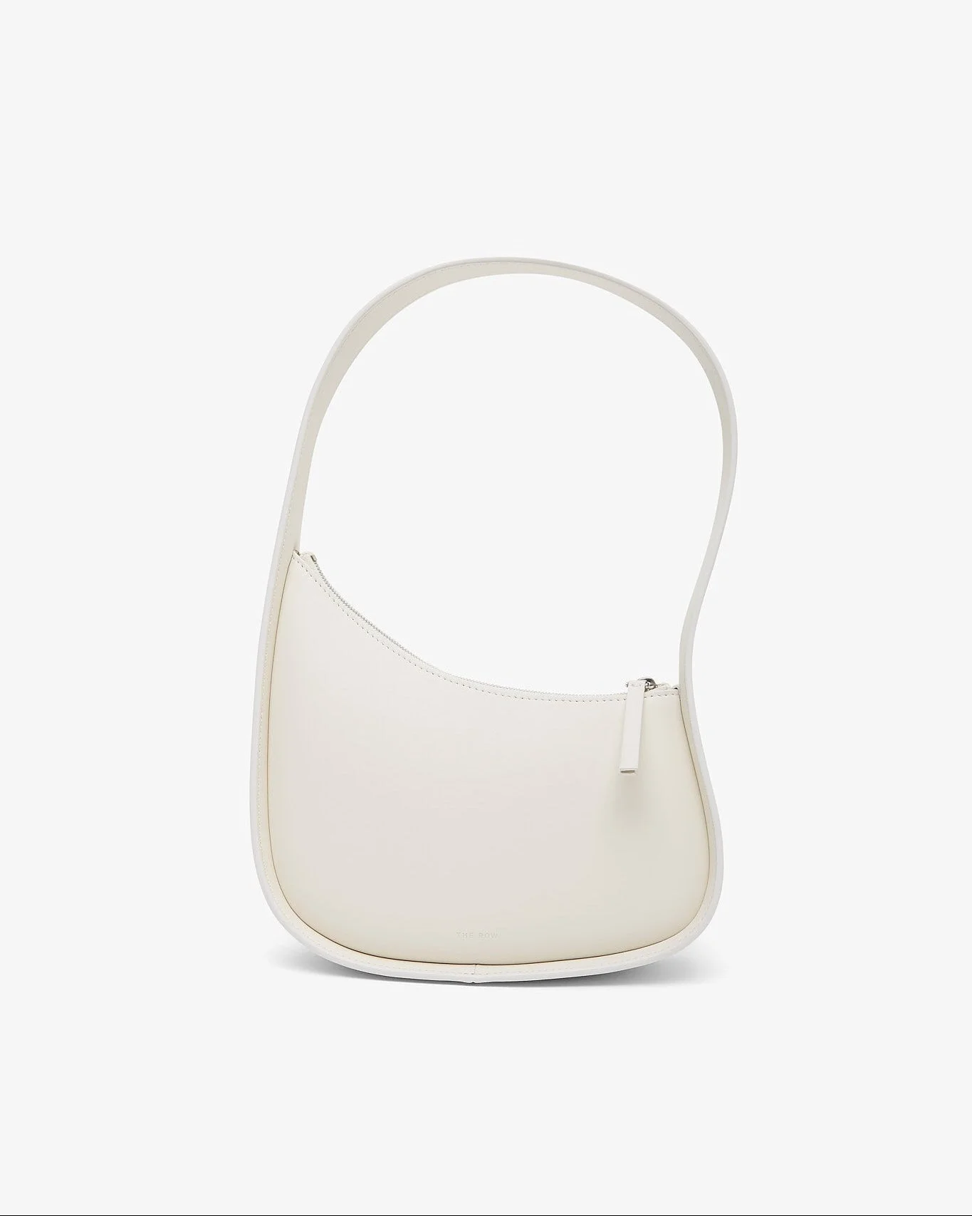 Half Moon ivory leather bag - 1