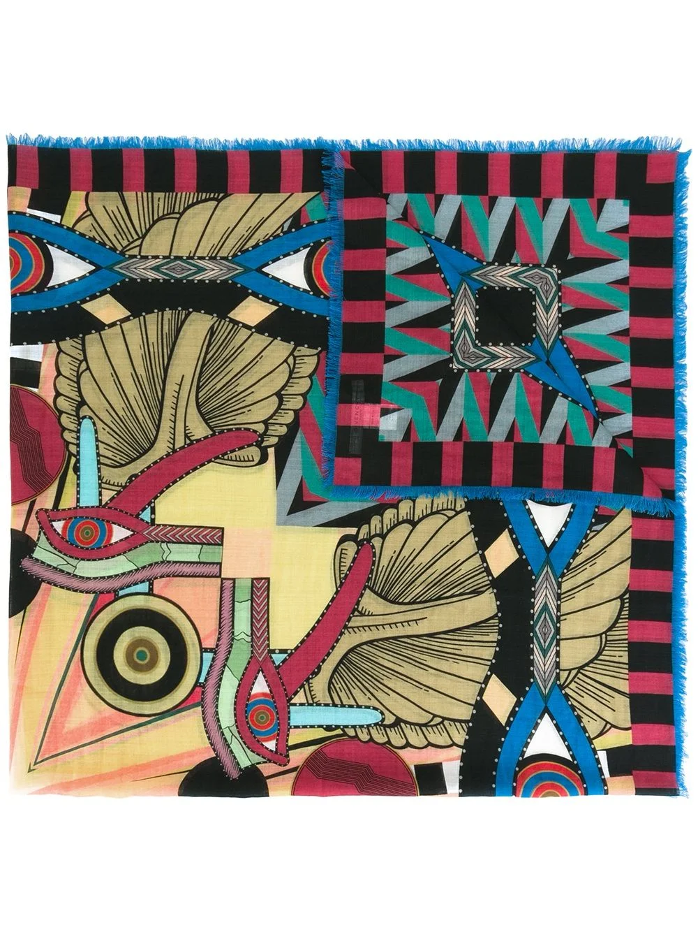 abstract print scarf - 1