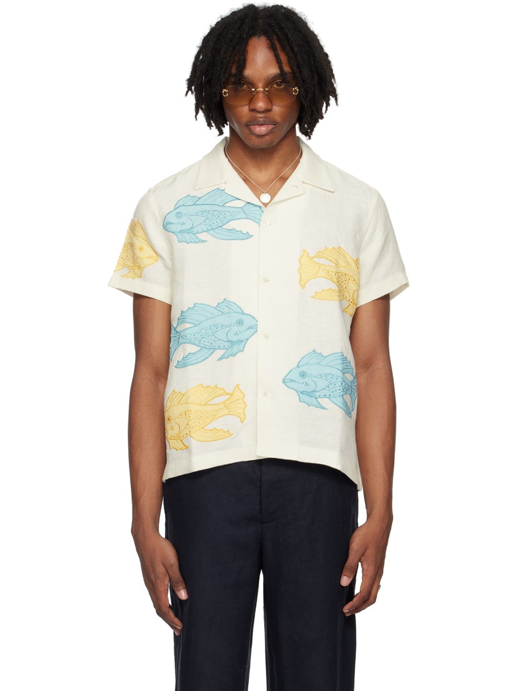 Off-White Piscine Appliqué Shirt - 1