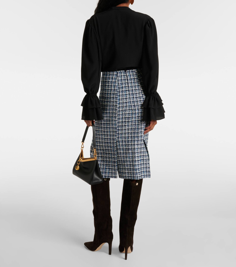 tweed midi skirt 3