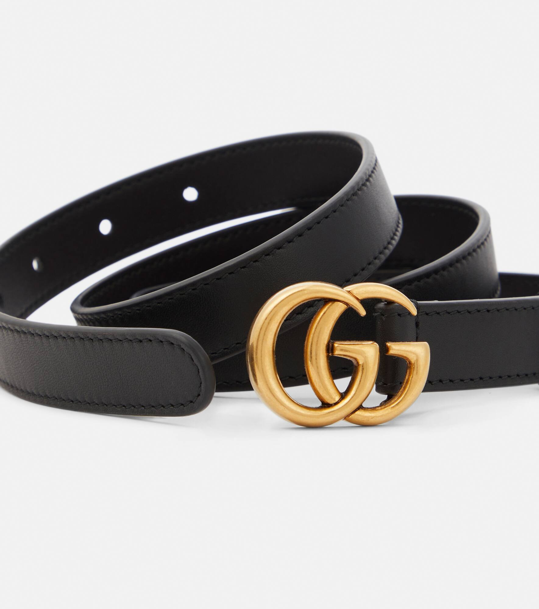 GG leather belt - 3