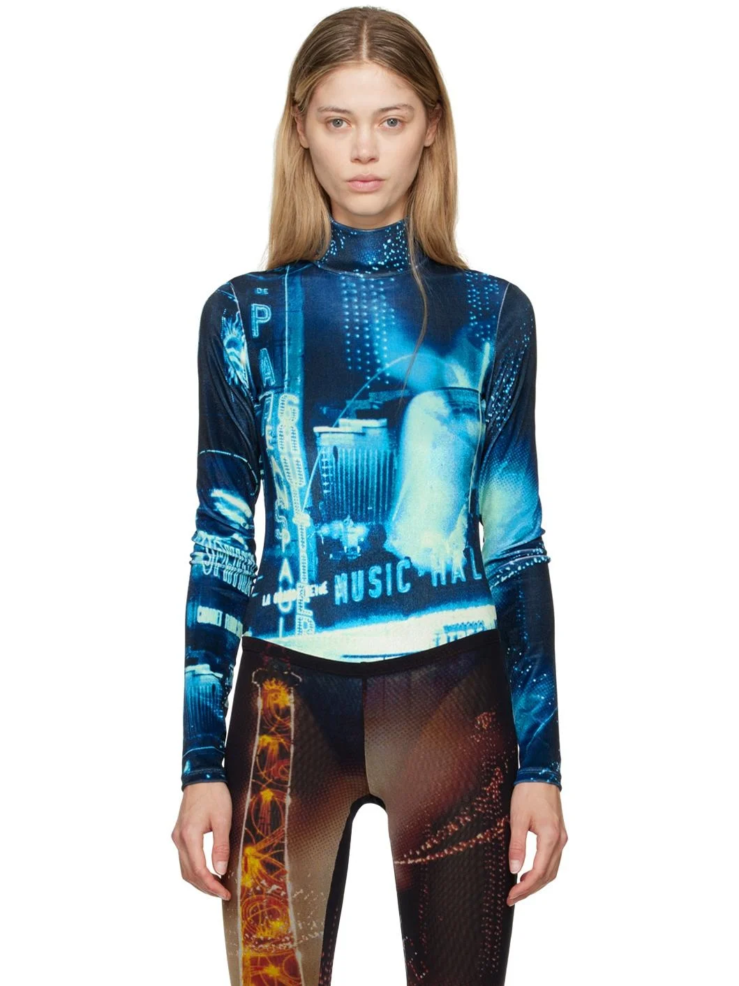 Navy 'The Velvet Pigalle' Bodysuit - 1