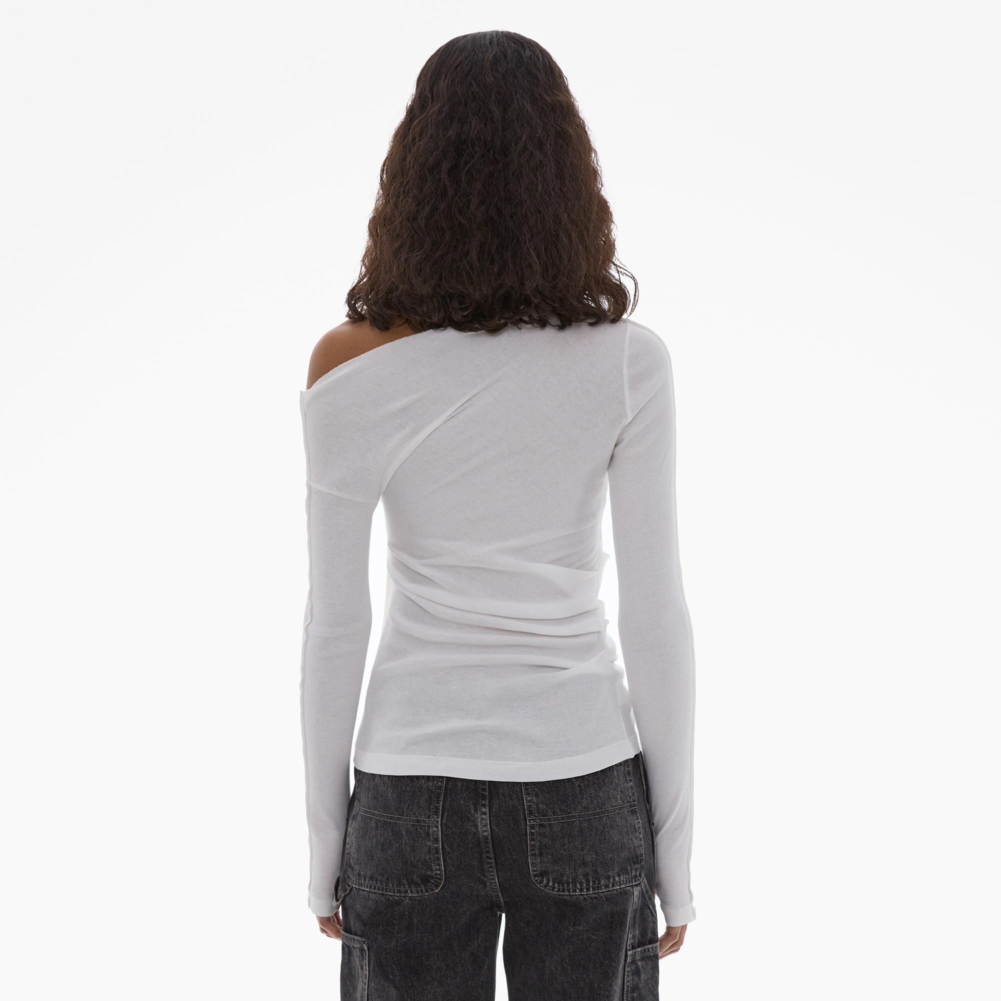 ASYMMETRIC LONG SLEEVE TOP - 4