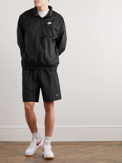 Nike Straight-Leg Logo-Embroidered Stretch-Shell Drawstring Shorts outlook