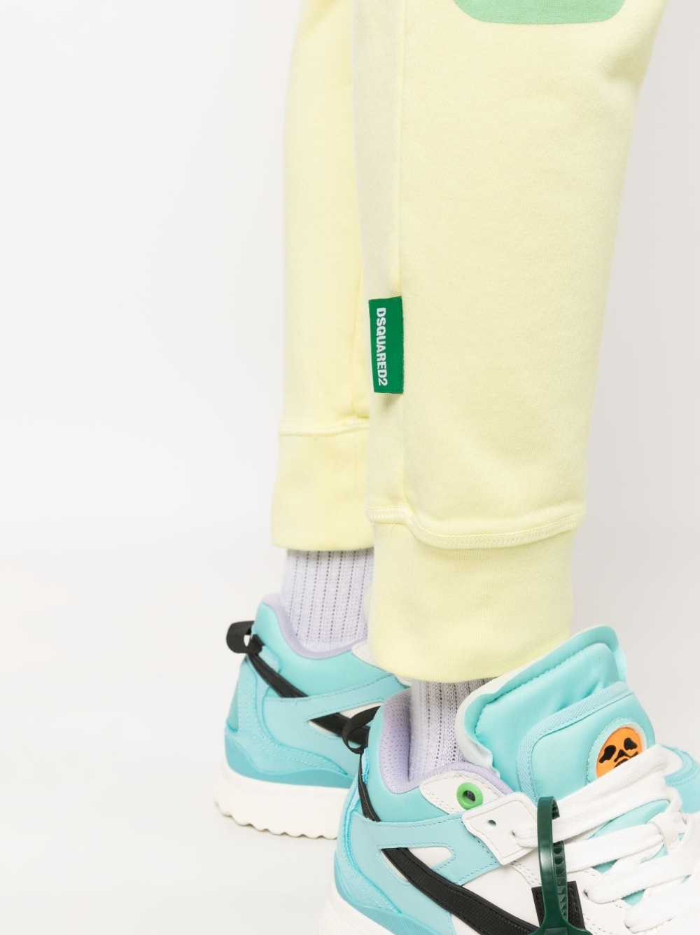 logo-print cotton track pants - 5