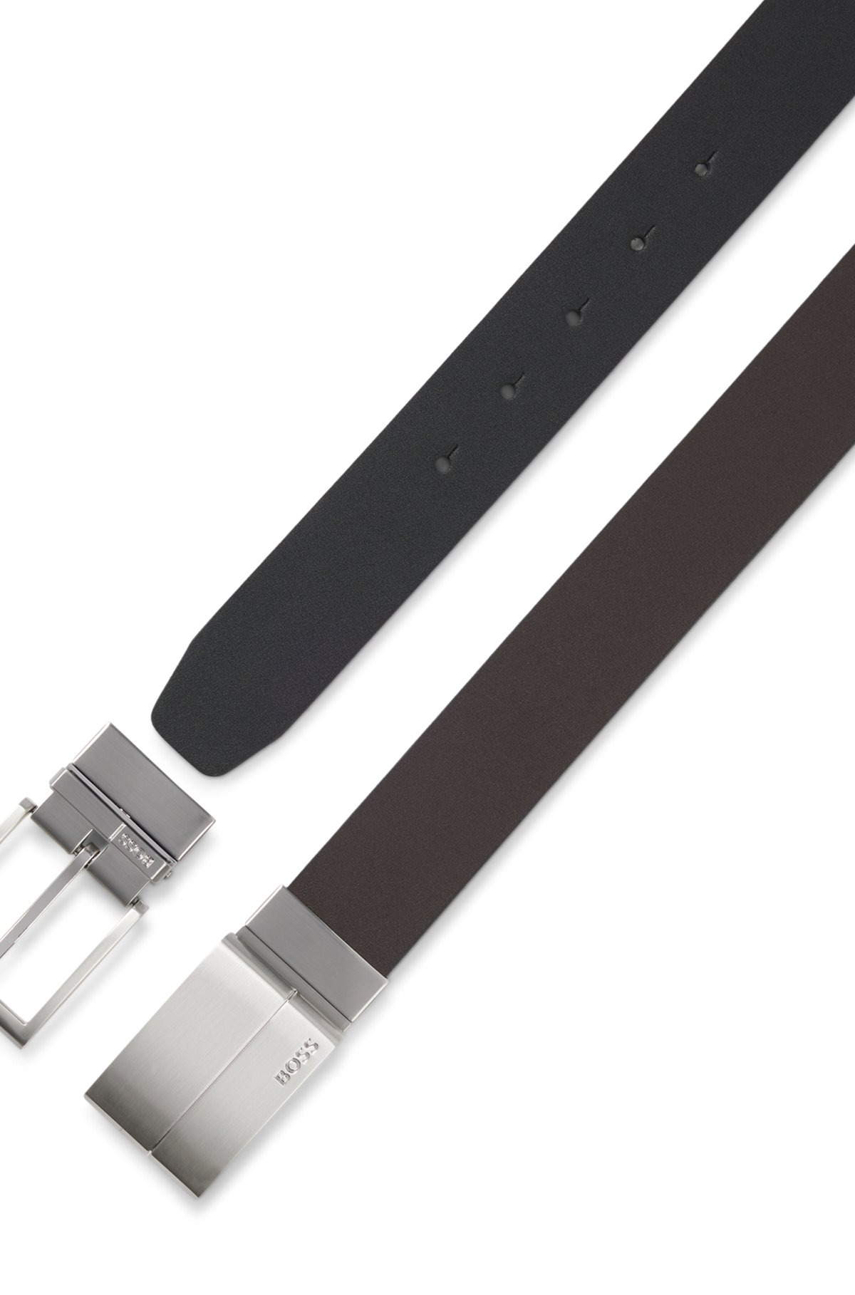 REVERSIBLE BELT IN ITALIAN LEATHER - 3