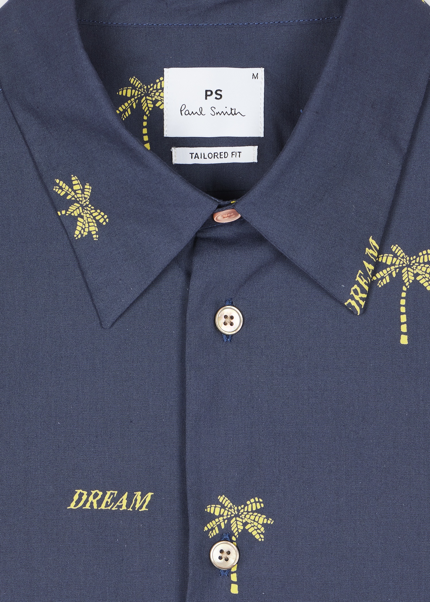 Navy 'Dream Palm Tree' Print Short-Sleeve Shirt - 2
