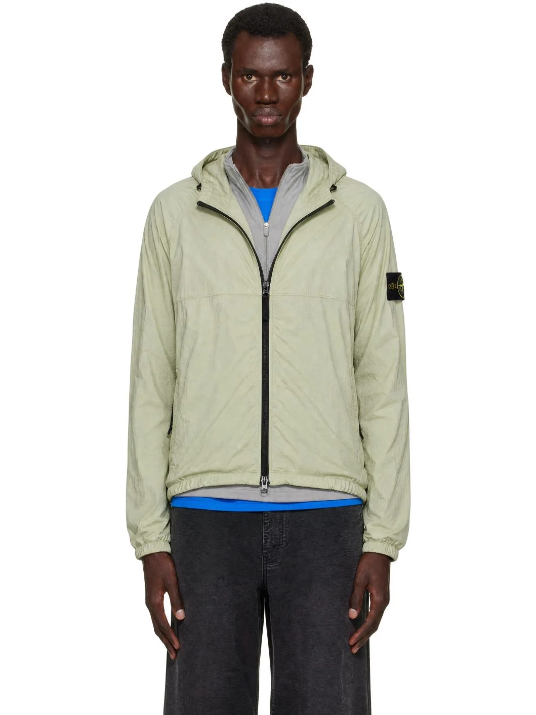 Beige Q100020 Ultralight Nylon Stretch-TC Jacket - 1