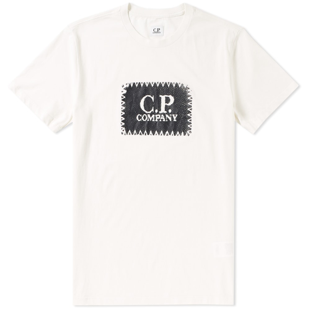 C.P. Company Stitch Block Logo Tee - 1