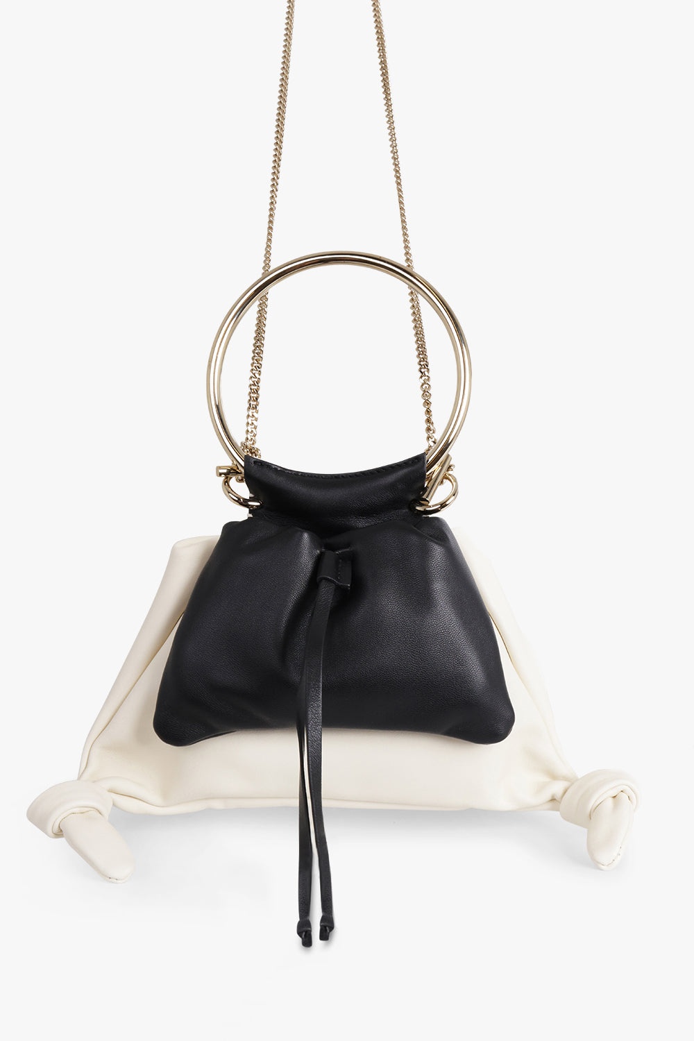 ARLENE BICOLOUR SUEDE BAG | WHITE/BLACK - 4