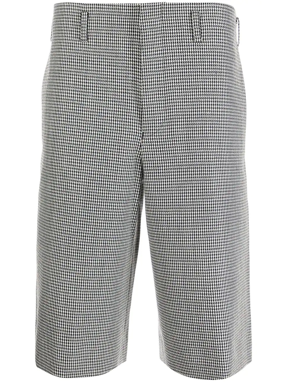 micro houndstooth Bermuda shorts - 1