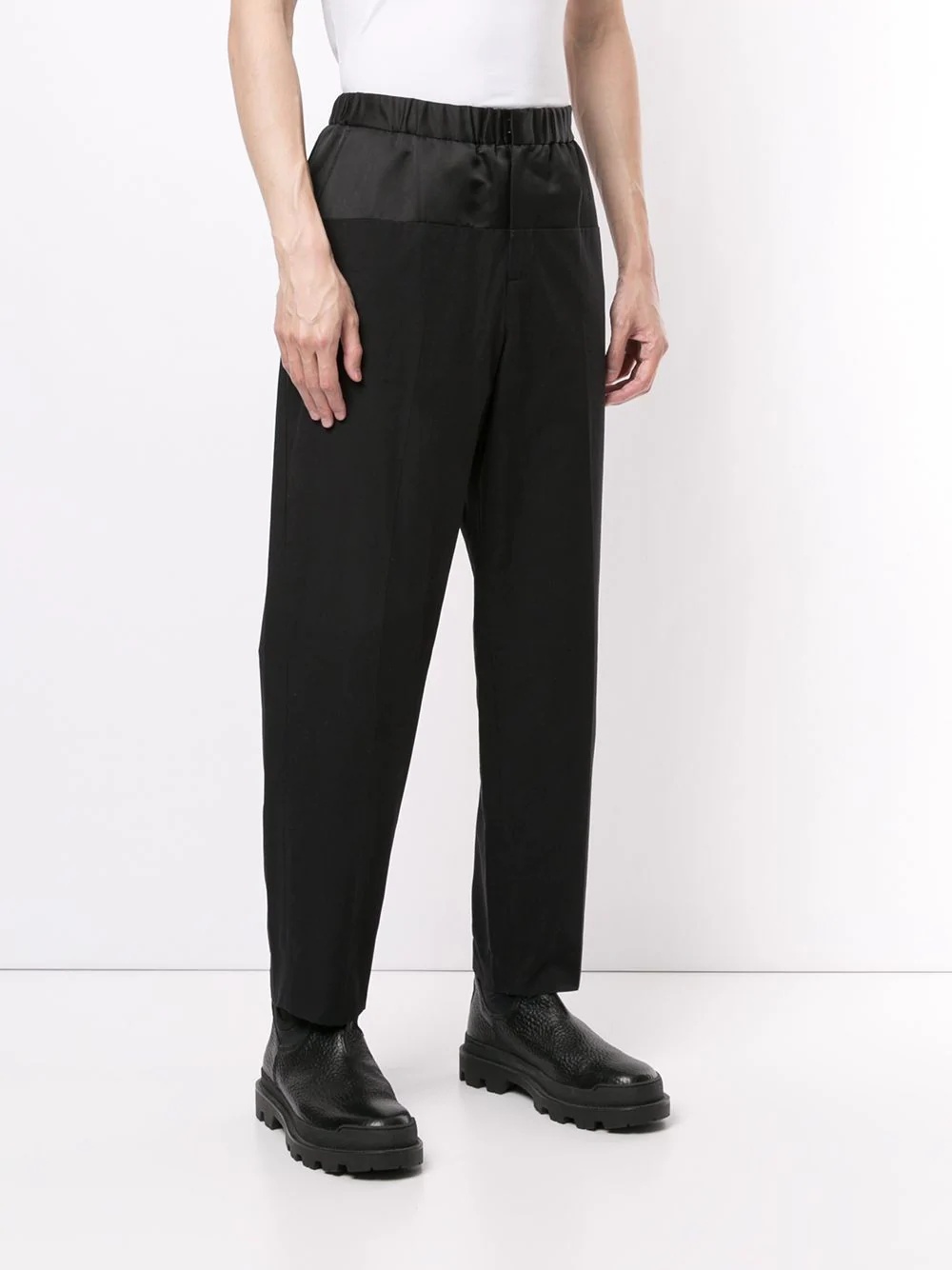 elasticated waistband trousers - 3