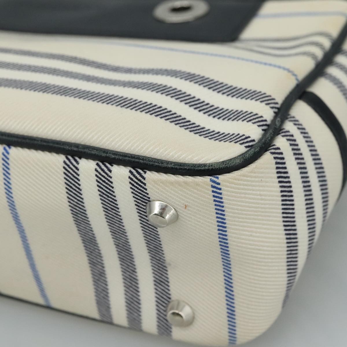 Burberry Shoulder Bag Canvas White - 9
