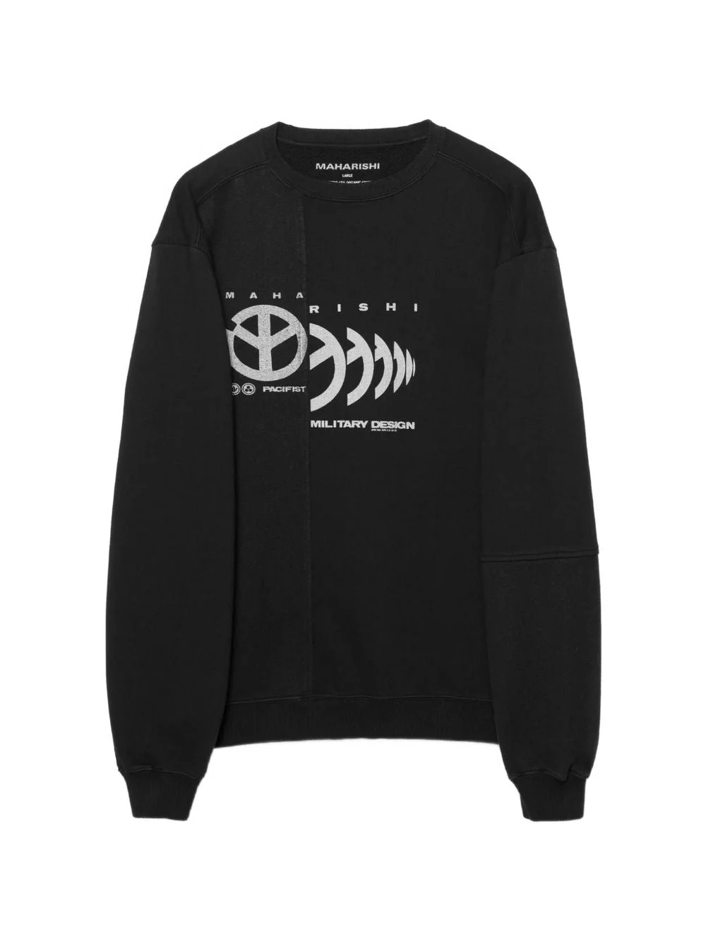 MAHA LOGO-PRINT PANELLED SWEATER - 1