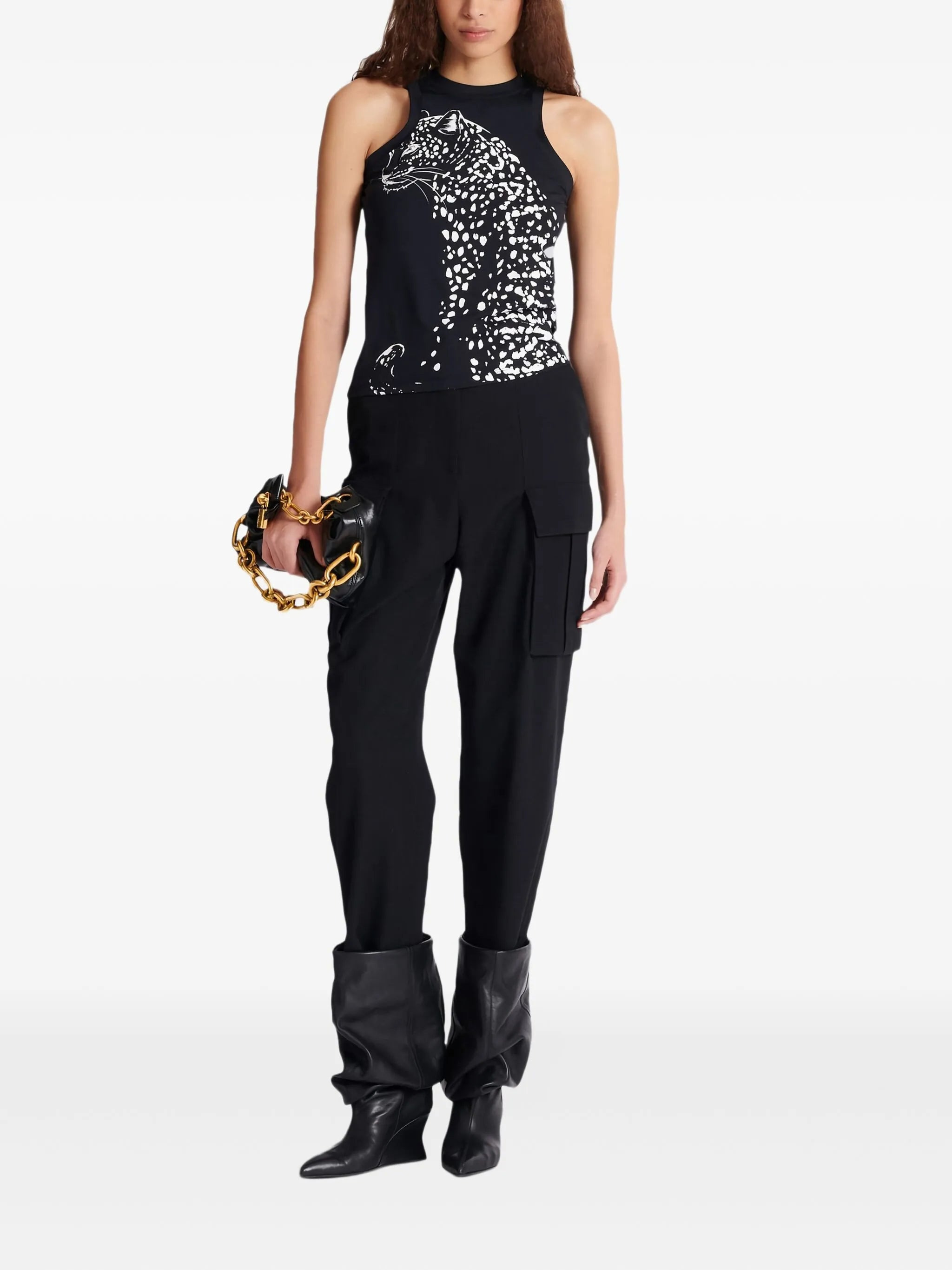 Balmain Leopard-print Halterneck Top - 5