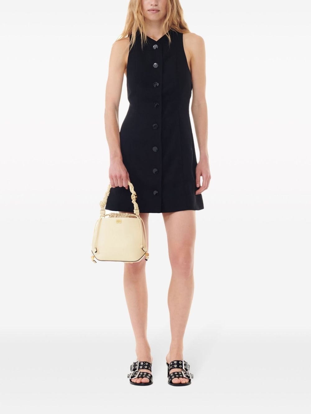 bow-detail mini dress - 2