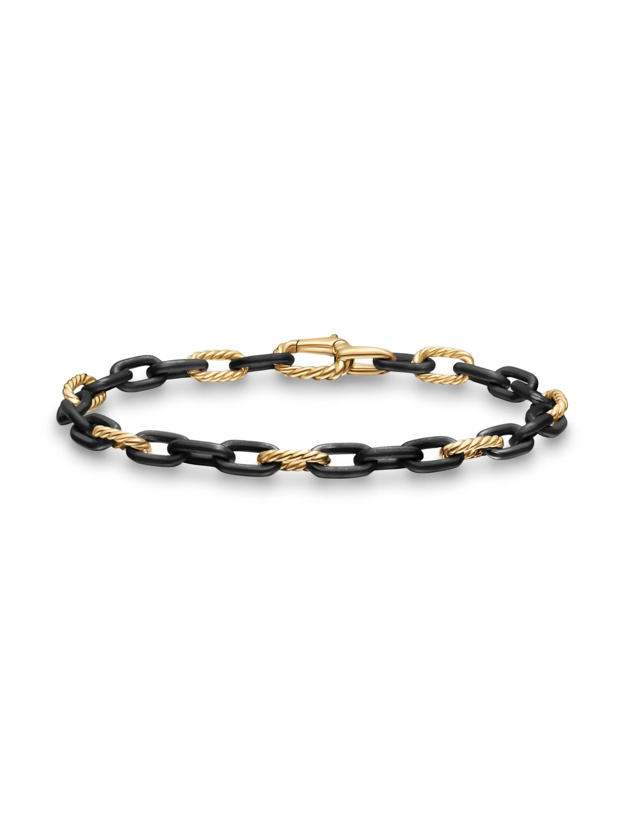 Men's DY Madison Chain Bracelet in Black Titanium - Black - 1
