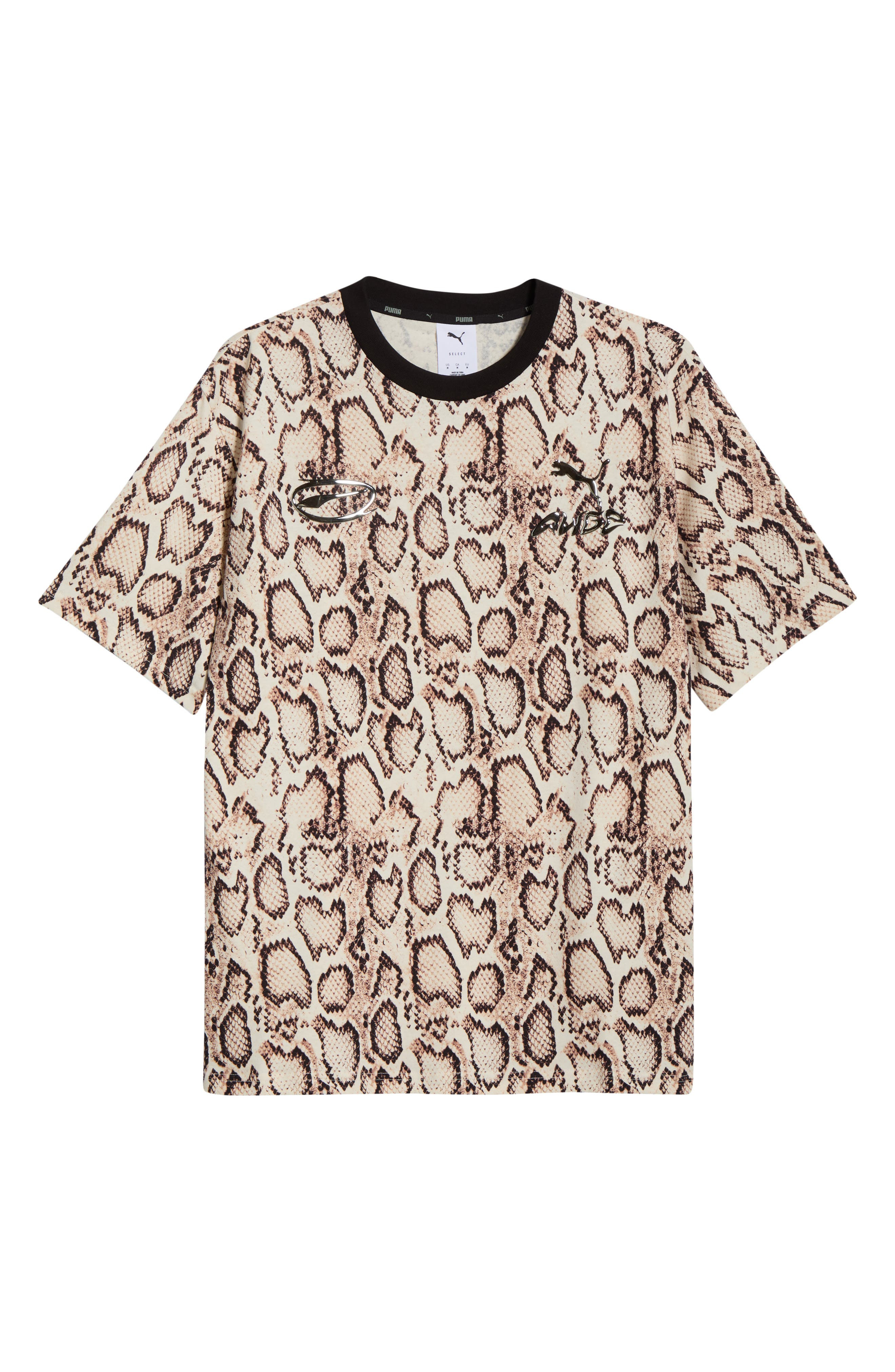 PUMA x A$AP Rocky Snakeskin Print Cotton T-Shirt in Frosted Ivory at Nordstrom - 5