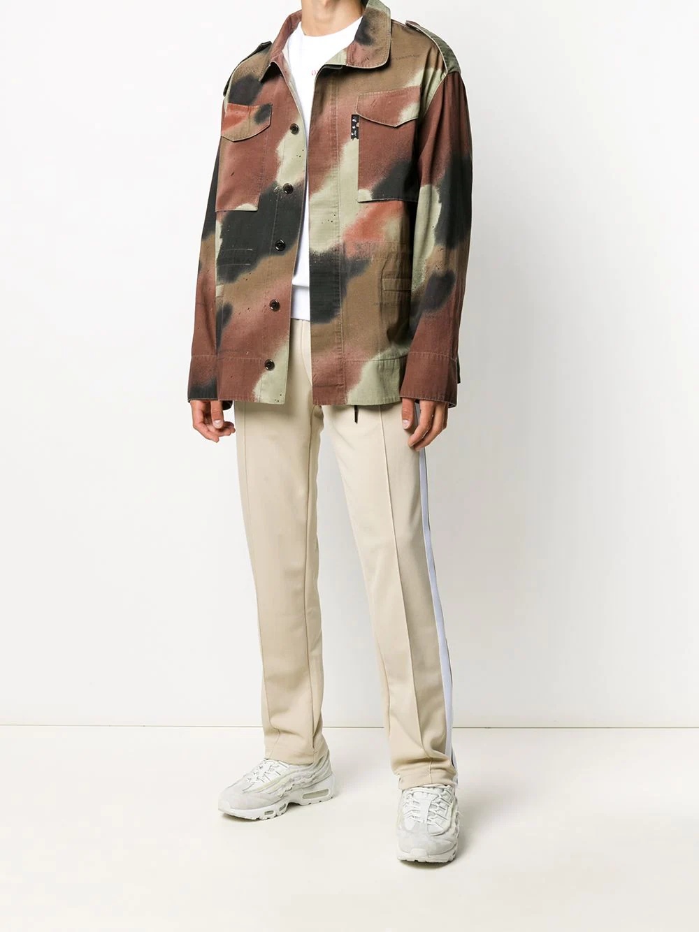 Arrow-motif camouflage shirt jacket - 2