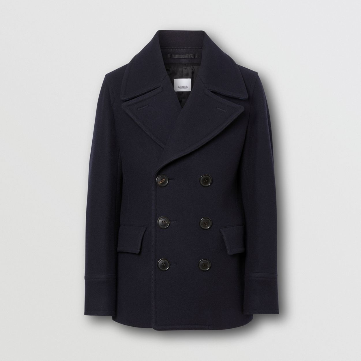 Wool Blend Pea Coat - 4