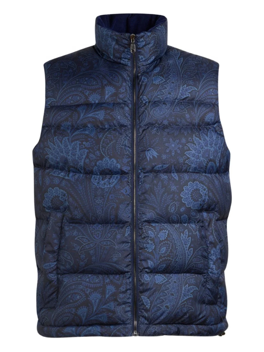 paisley padded gilet - 1