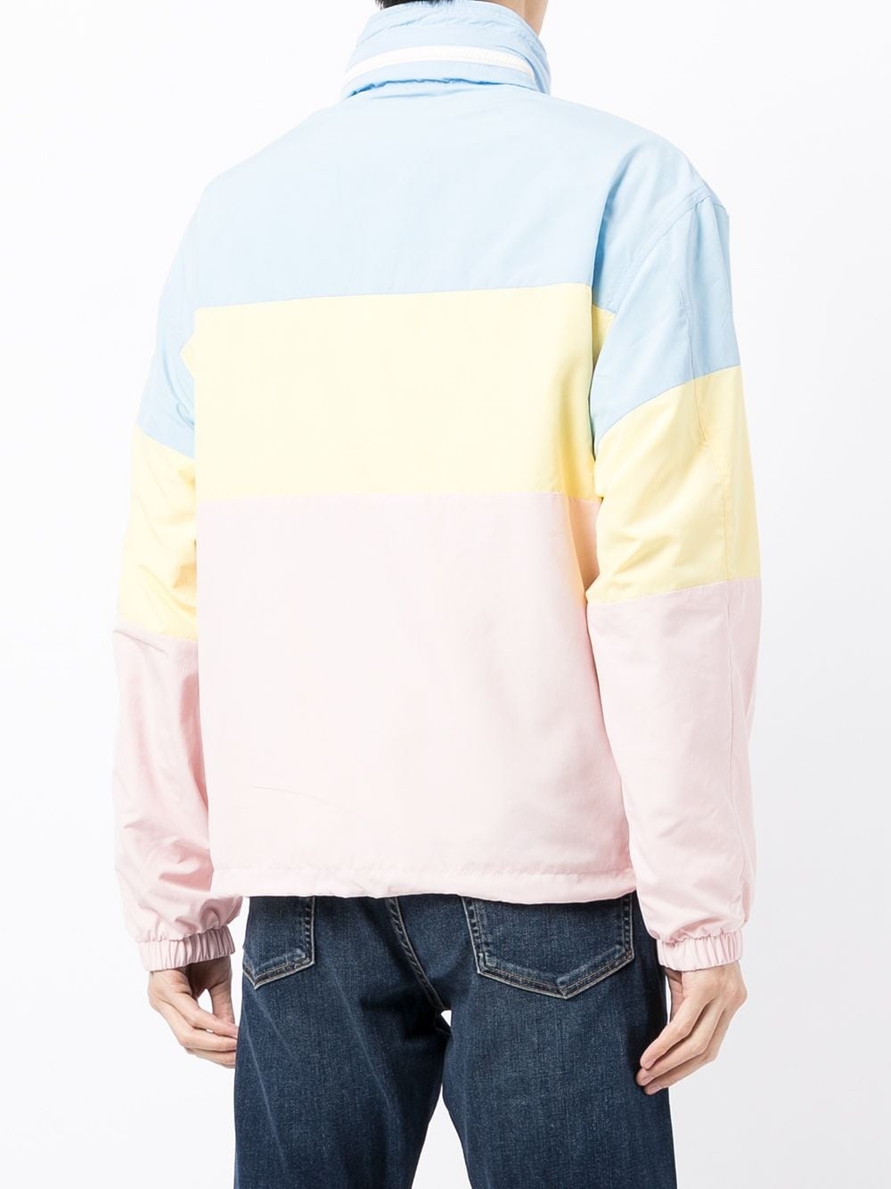 colourblock zip-up windbreaker jacket - 4