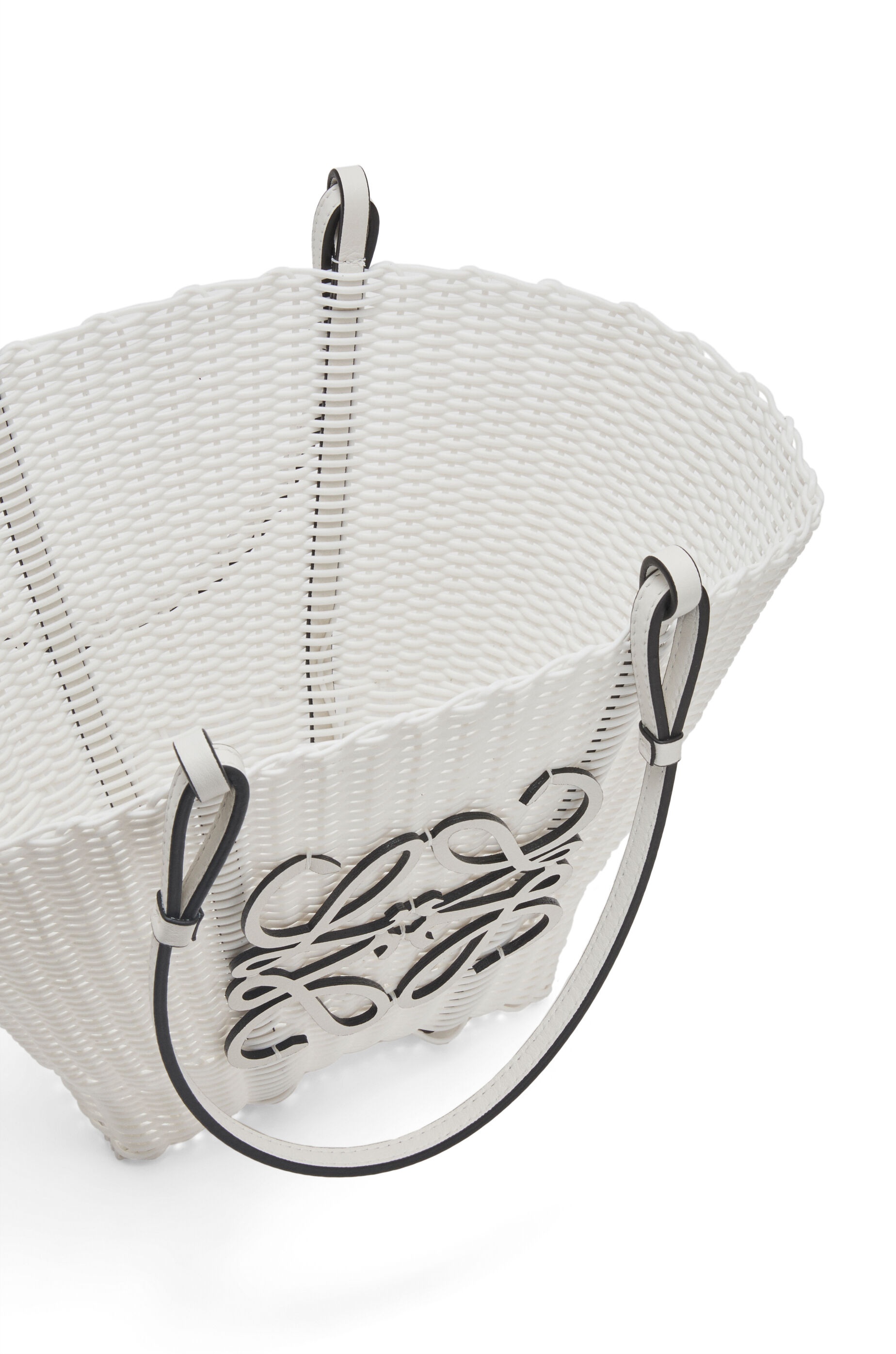 Mermaid basket bag in plastic and calfskin - 4
