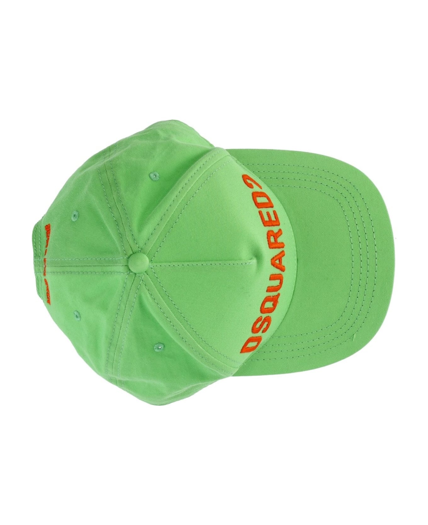 Dsquared2 Technicolor Acid Green Baseball Cap - 4