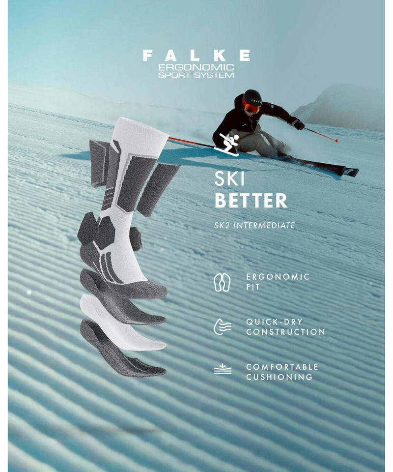 SK2 Intermediate Women Skiing Knee-high socks 7