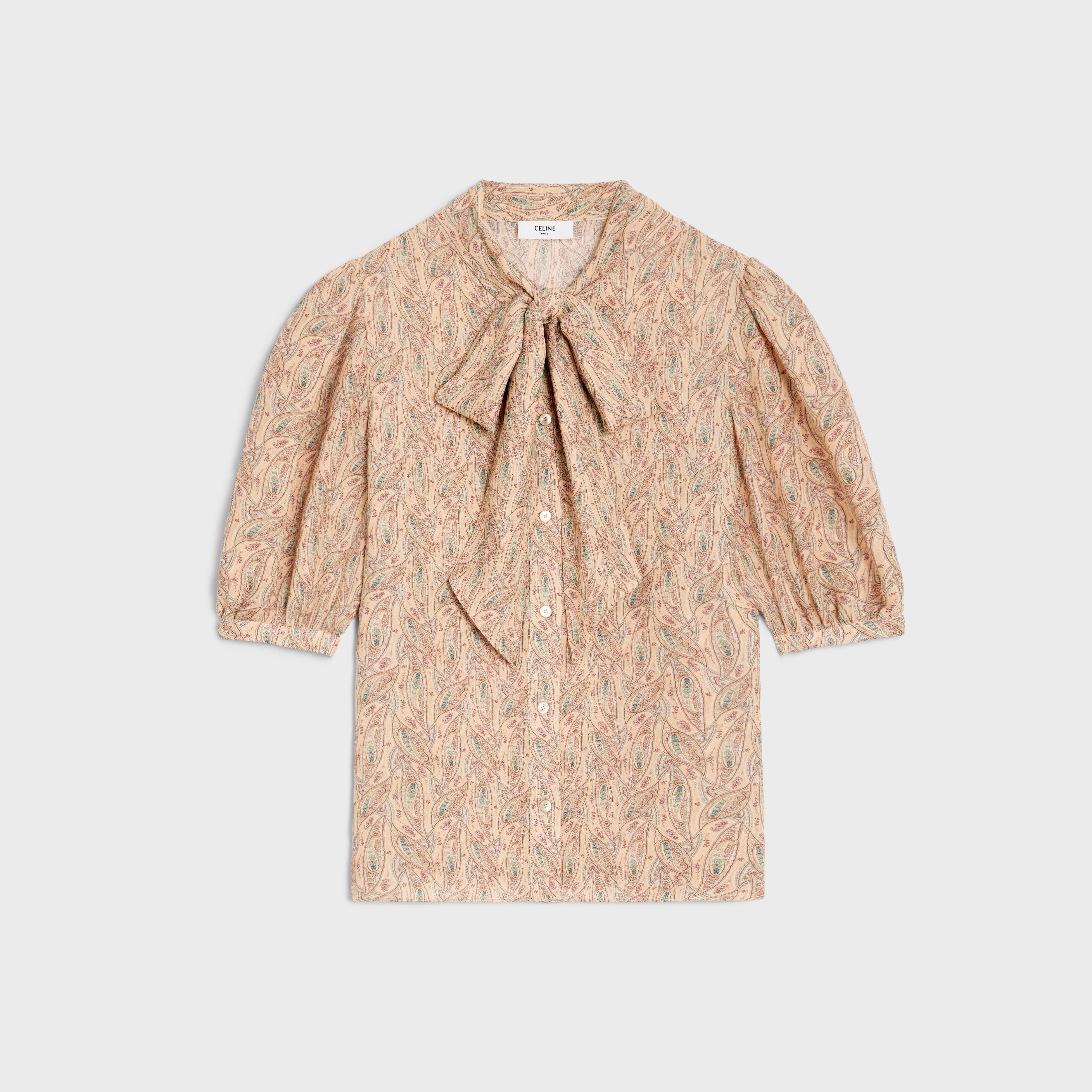 Lavallière blouse in silk georgette - 1