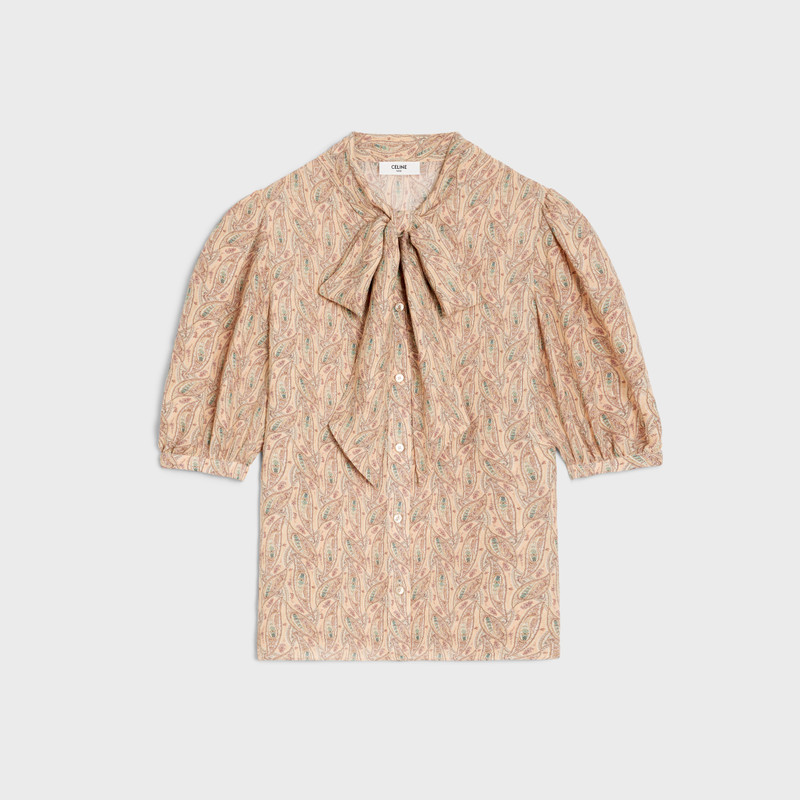 Lavallière blouse in silk georgette 1