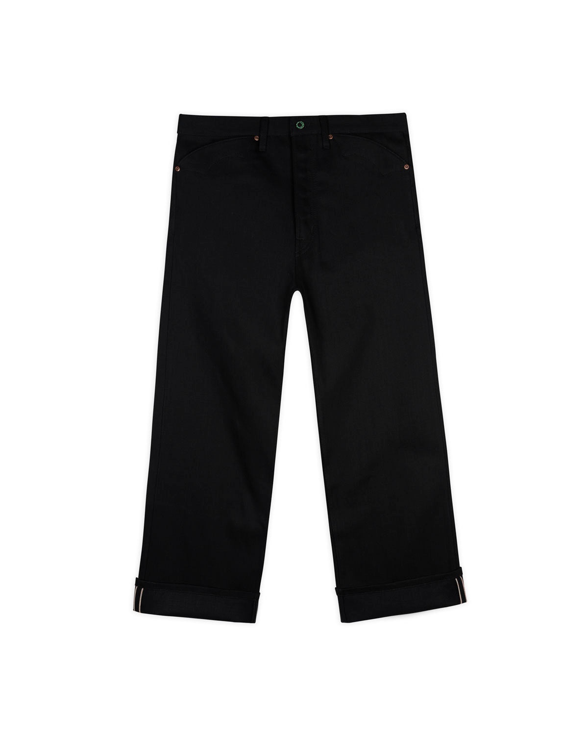 Type 00 13.2oz Selvedge Denim - Solid Black - 3