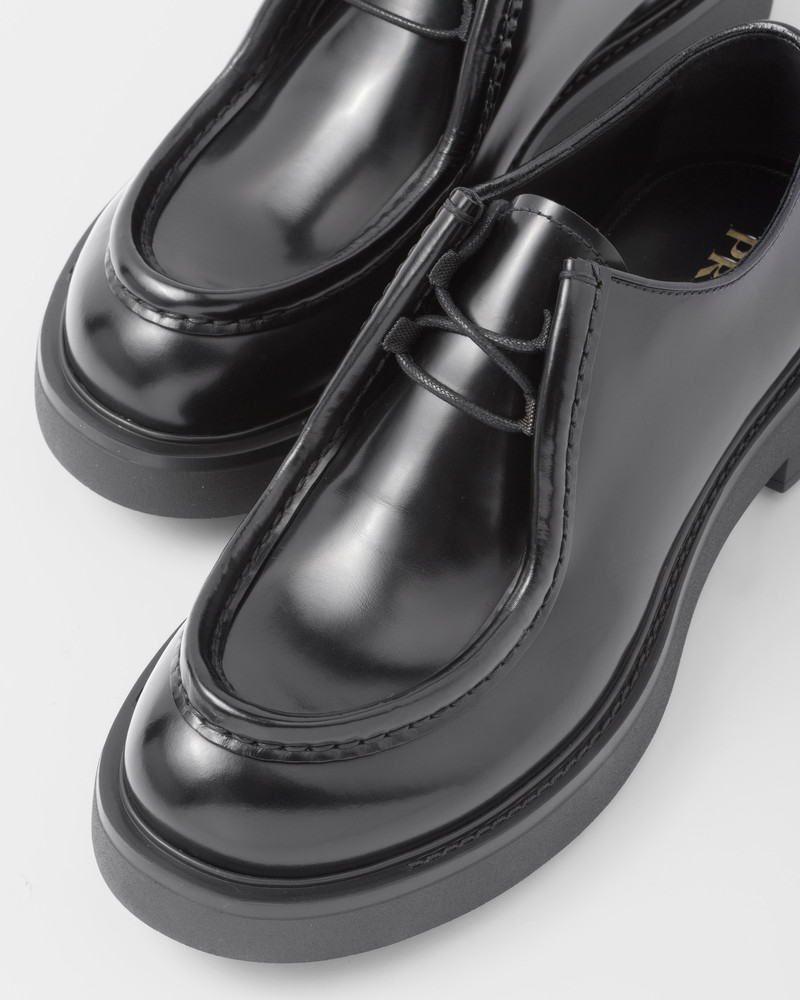 Diapason opaque brushed leather lace-up shoes 6