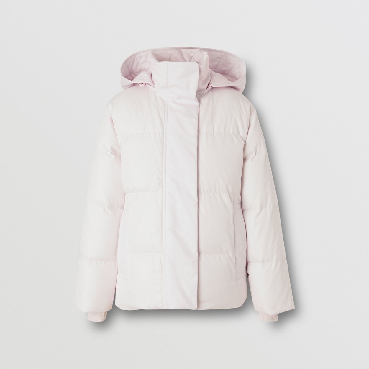 Detachable Hood Cotton Gabardine Puffer Jacket - 4