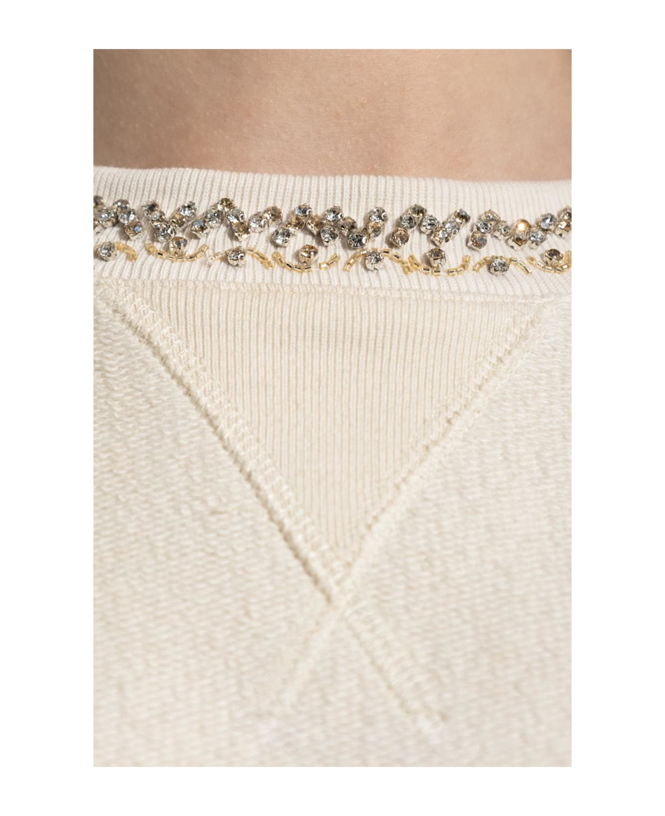 Golden Goose Short Sweatshirt With Appliqués - 5