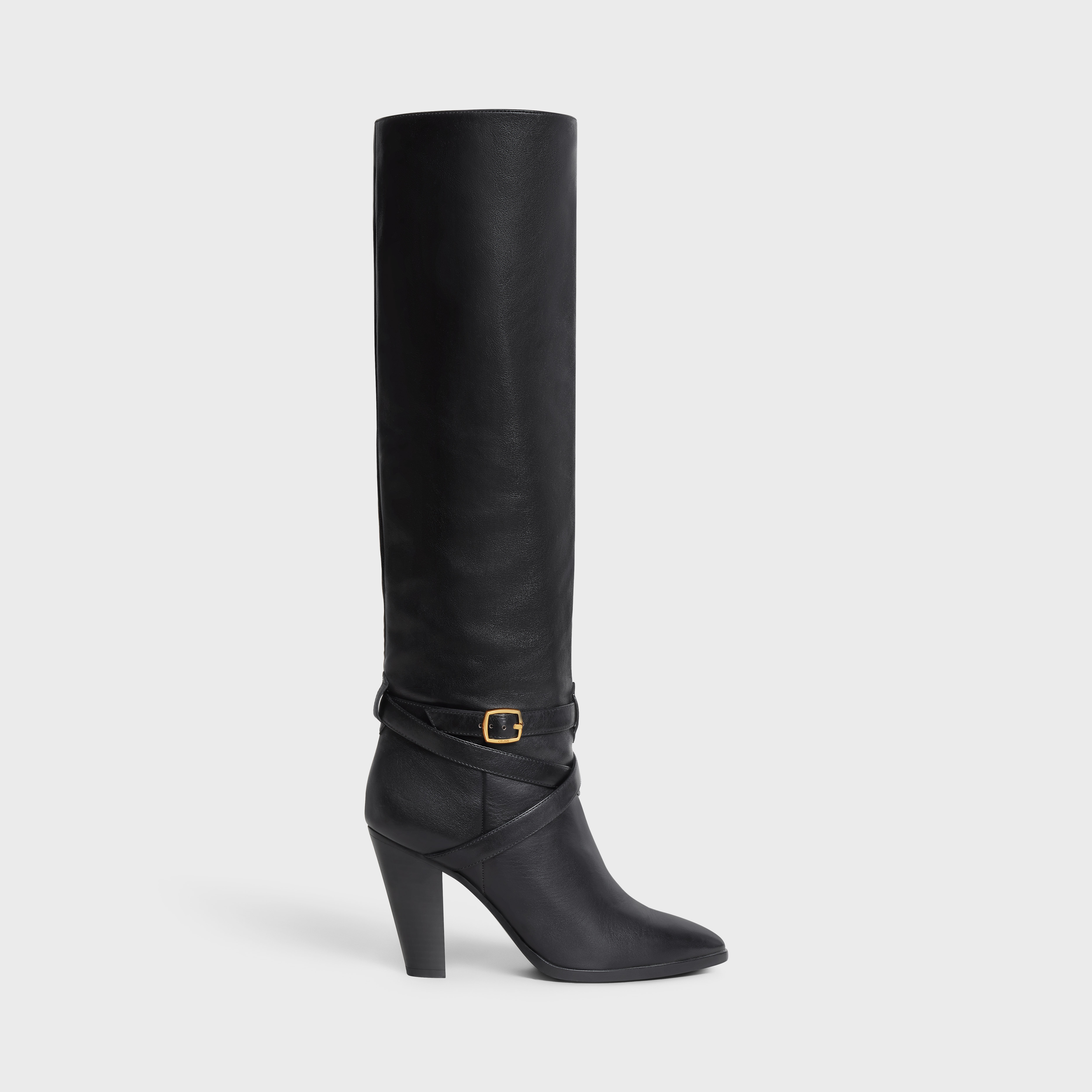 HIGH SLOUCHY BUCKLE BOOT CELINE WILTERN in CALFSKIN - 1